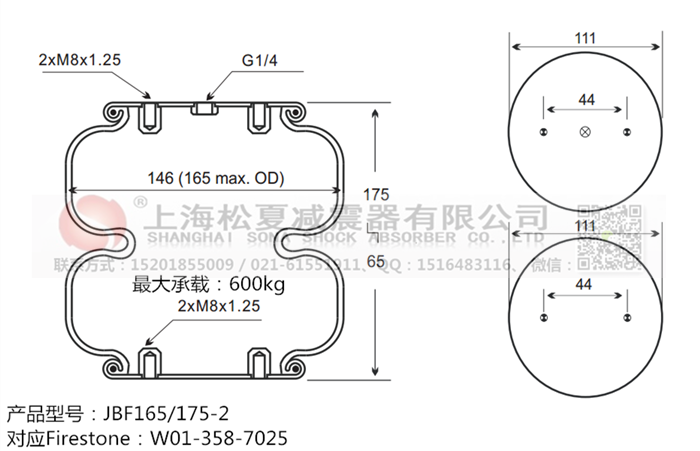 JBF165/175-2橡膠<a href='http://m.playapuntapopy.com/' target='_blank'><u>空氣彈簧</u></a>